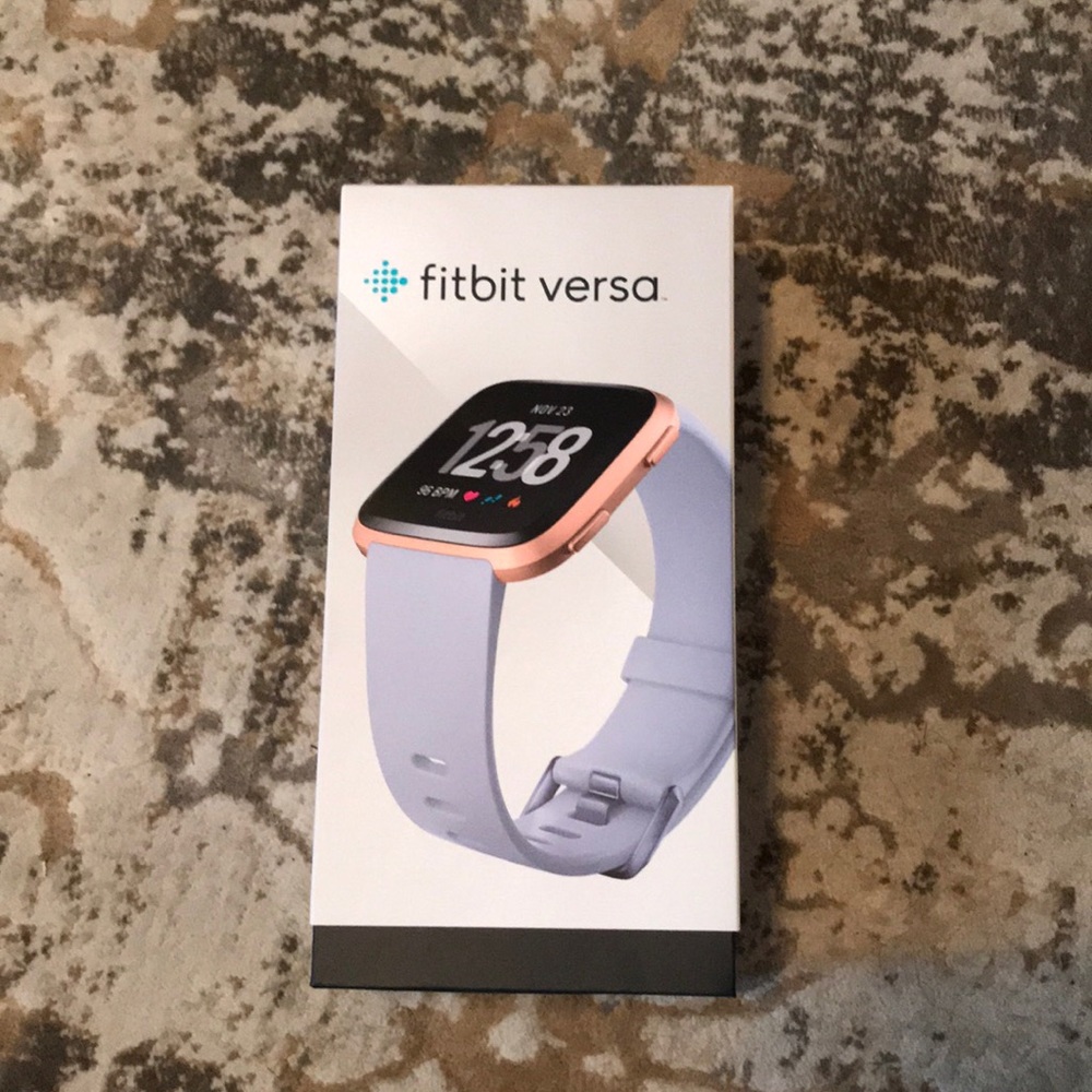 Fitbit Versa Watch Rose Gold and Lavender